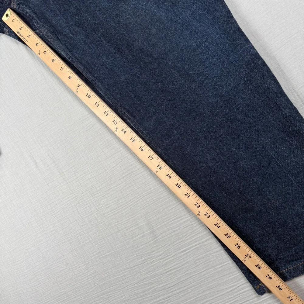 Duluth Trading Co Flex Ballroom Jeans Mens 46x30 Dark Wash Blue Stretch Denim - Picture 5 of 8
